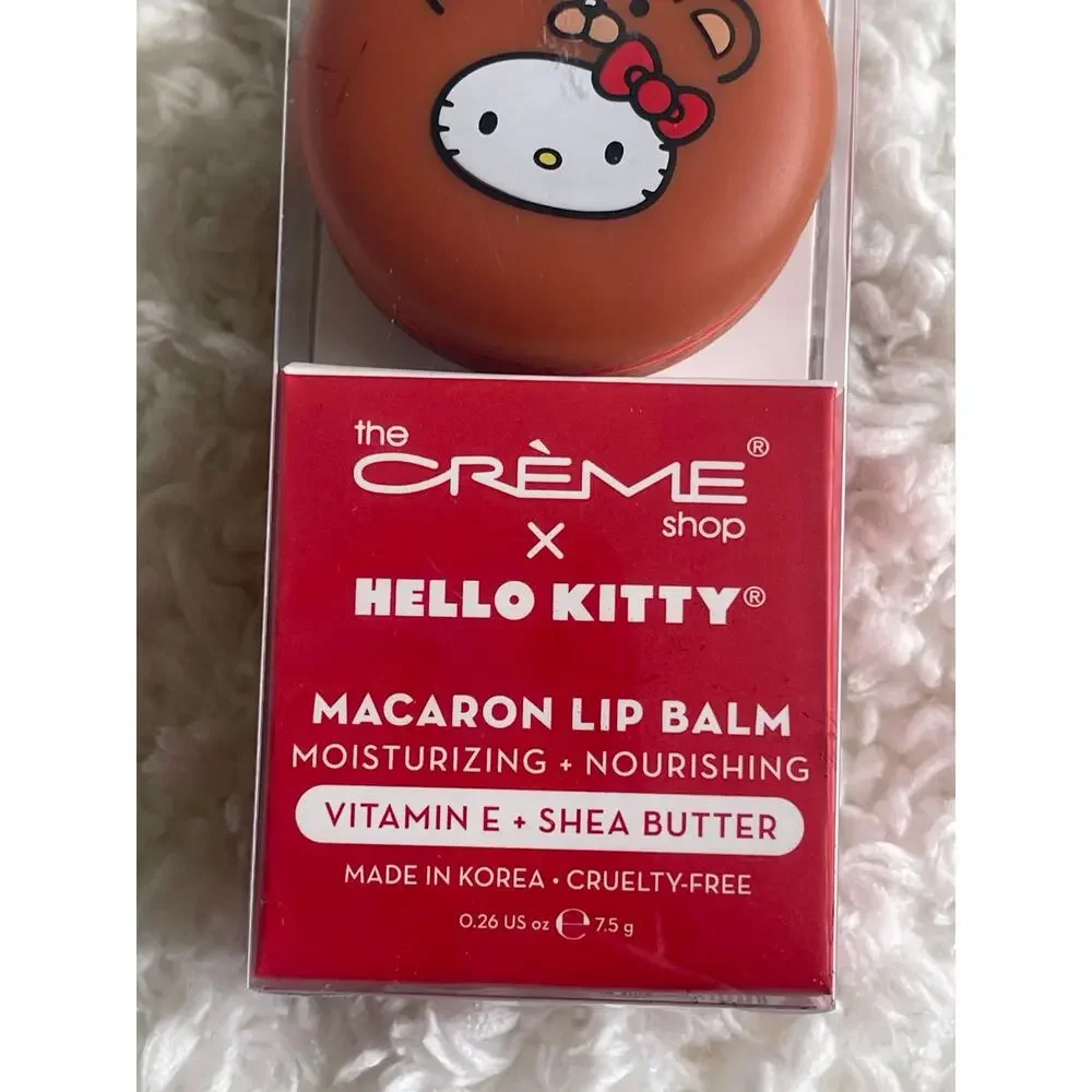 Hello Kitty Macaron Lip Balm Red Velvet Moisturizing Vitamin E Shea Butter NEW